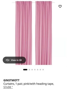 GINSTMOTT Ikea Curtains (4 panels)